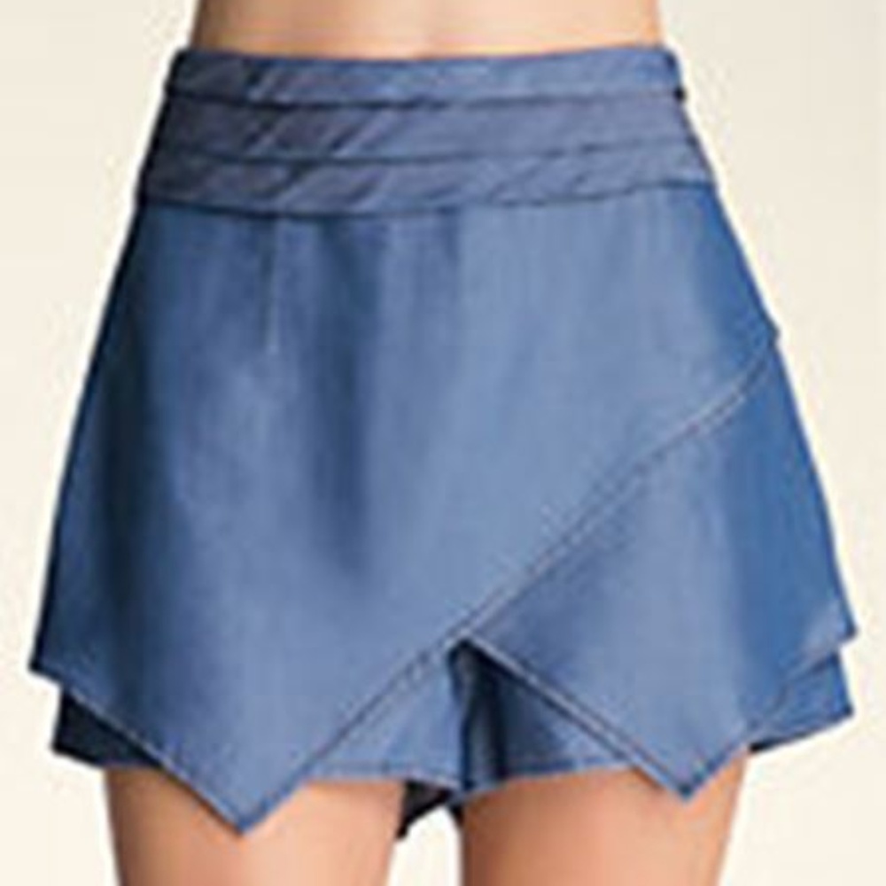 bebe Chambray Skort